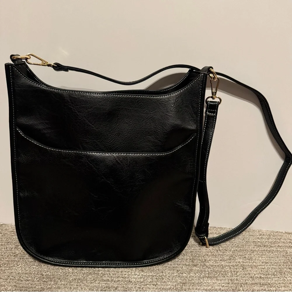 Cato Elegant Black Shoulder Bag